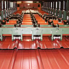 Máquina perfiladora de paneles para techo con precorte y cizalla volante en Kansas, EE. UU. — foto 3