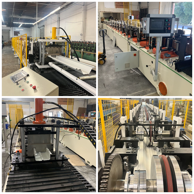 Aluminum Flat Pan Roof Panel Roll Forming Machine USA