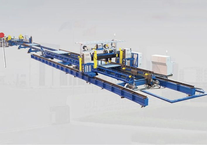 Corrugated Web H-Beam Welding Line in Shaoxing City, China