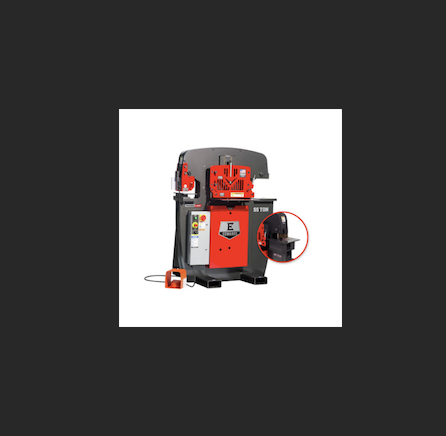 Edwards 55 Ton 3 PH 230V Ironworker with PowerLink and Coper Notcher with Lighted Workstations USA