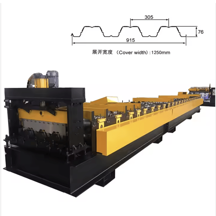 Galvanized Metal Roof Steel Floor Deck Sheet Roll Forming Machine in China