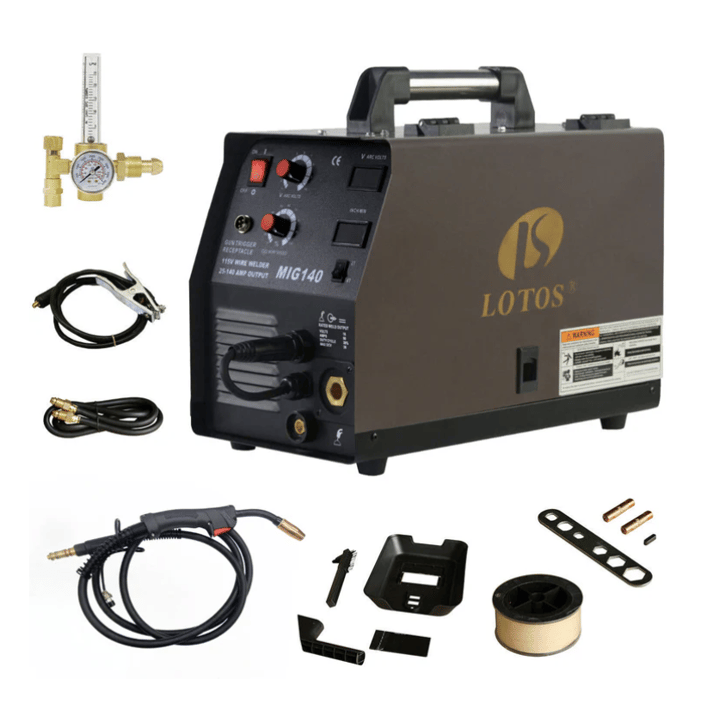LOTOS MIG140 Welder Flux Core & Aluminum