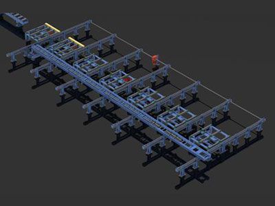 Webline Machine Manufacturing Corrugated Web H-Beam Automatic Welding Line in Shaoxing City, China…
