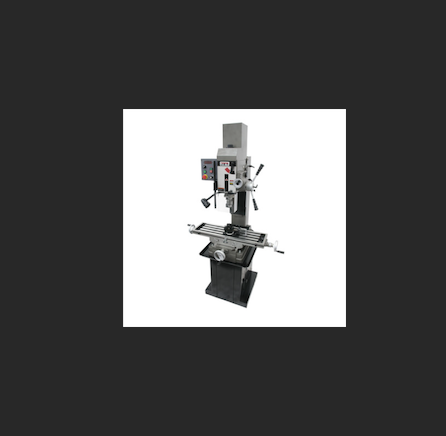 JET JMD-45VSPFT Variable Speed Geared Head Square Column Mill Drill with Power Downfeed and Newall DP700 2-Axis DRO USA