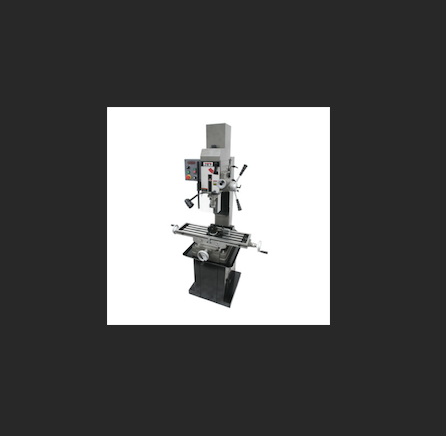 JET JMD-45VSPFT Variable Speed Geared Head Square Column Mill Drill with Power Downfeed, Newall DP700 2-Axis DRO and X-Axis Powerfeed USA