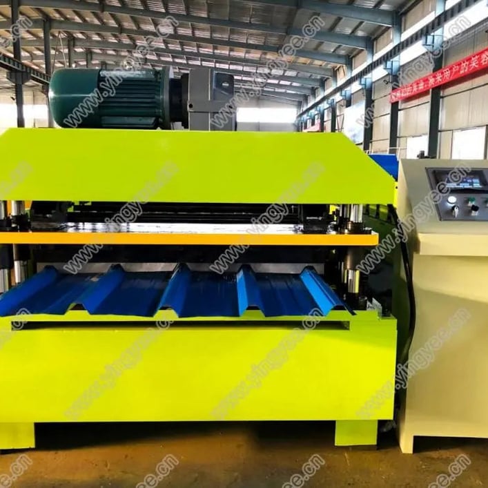 Metal Galvanized IBR Trapezoid Roll Forming Machine in China