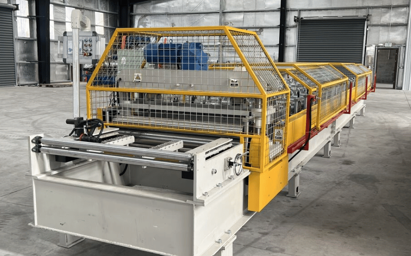 Purlin bearing rib machine