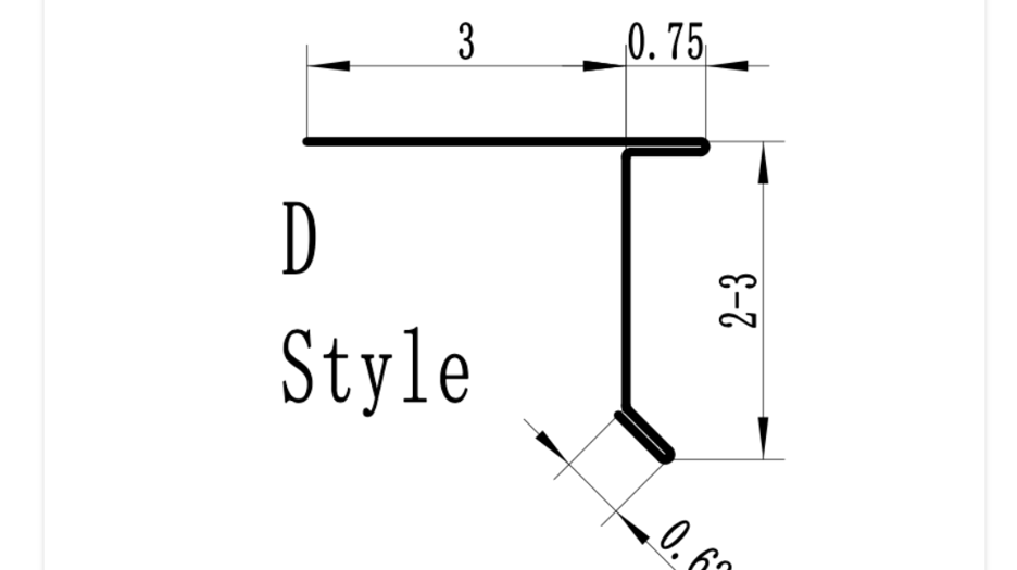 D Style Drip Edge Profile