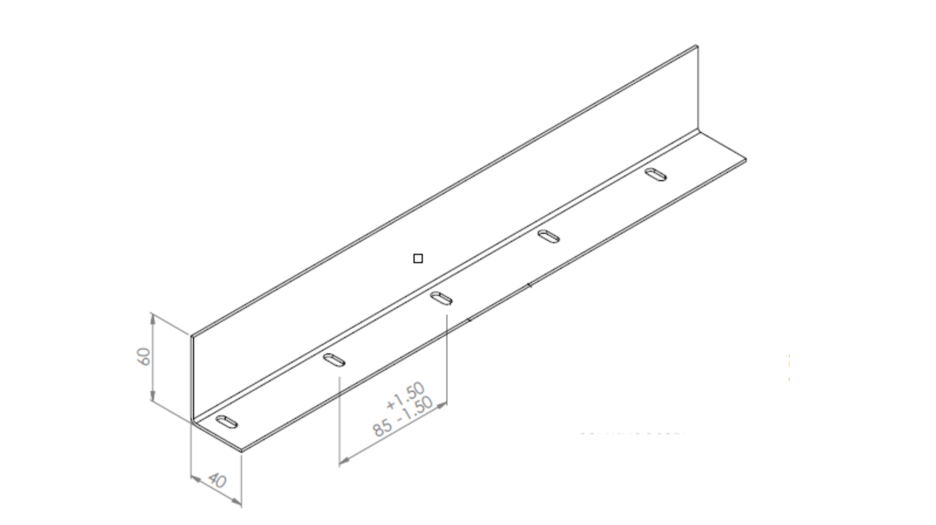 Angle bar roll forming machine profile