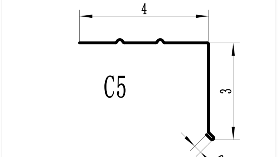 C5 Style Drip Edge Profile