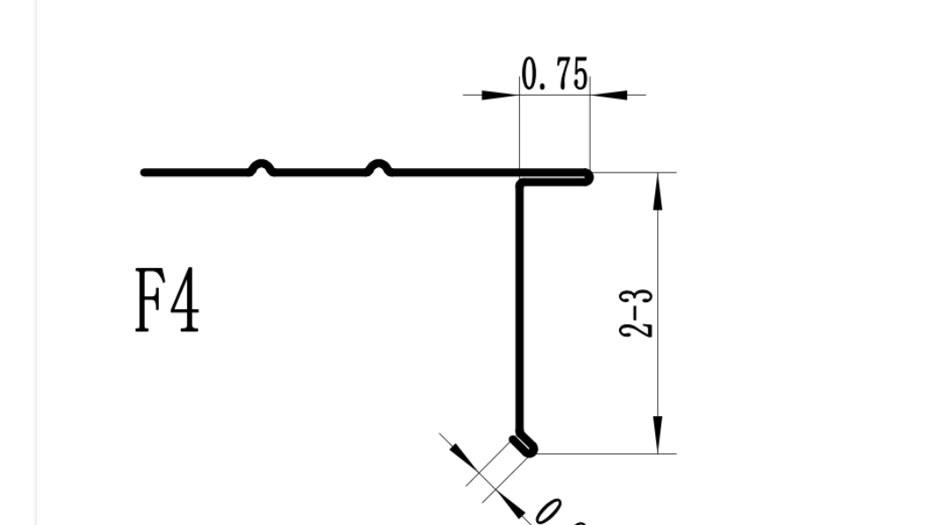 F4 Style Drip Edge Profile