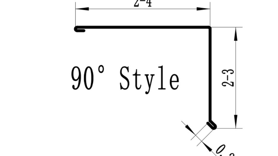 Texas style drip edge