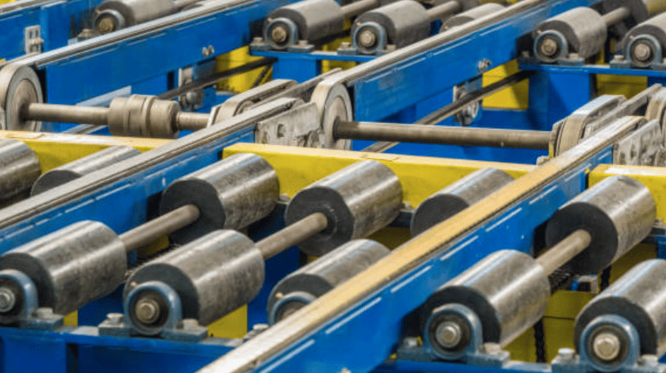 Changing the bearings on a roll forming machine