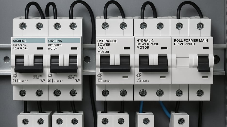 Breakers Inside the Electrical Panel — What Every Roll Forming Machine Should Have (Beyond the “Chinese Standard”)