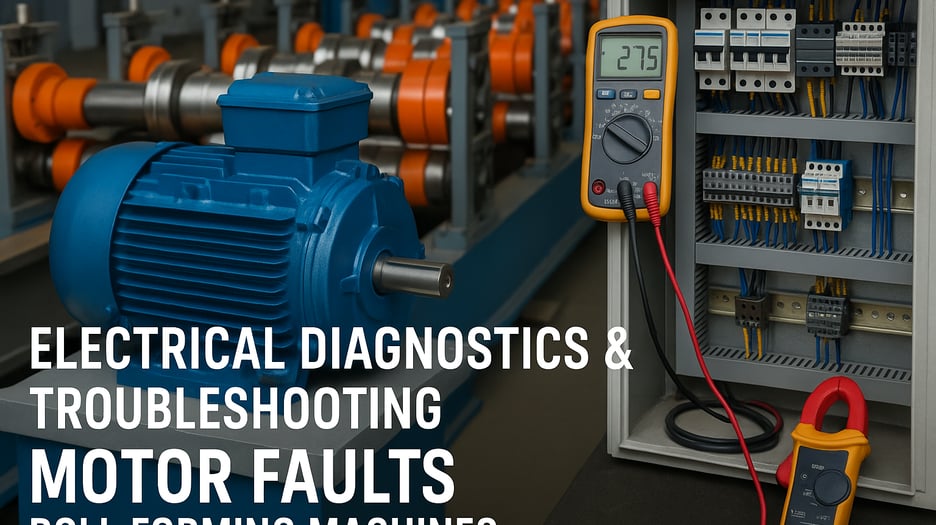 Electrical Diagnostics & Troubleshooting for Roll Forming Machines: Motor Faults, Overload, Phase Loss & Overheating (2025 Guide)