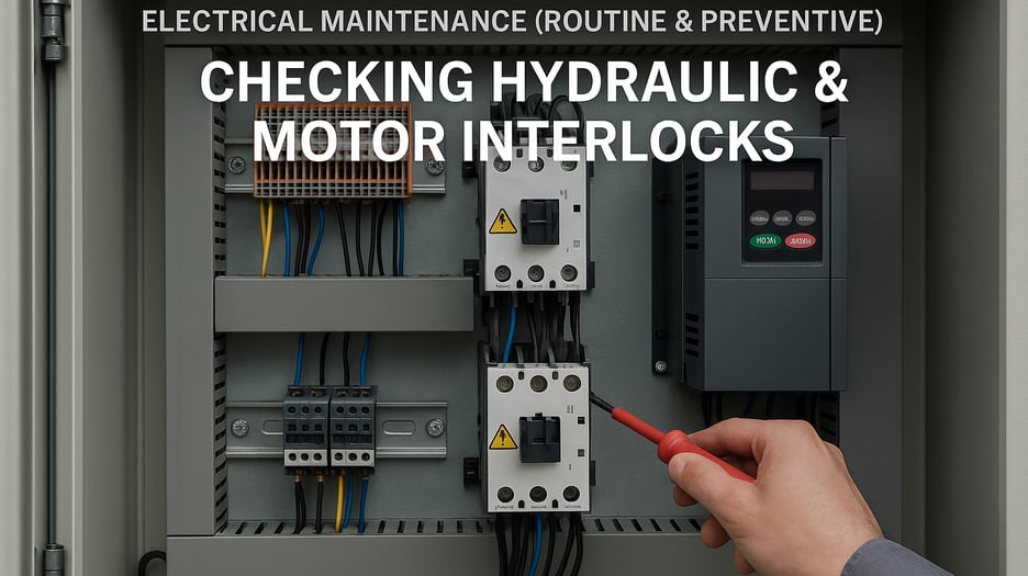 Electrical Maintenance (Routine & Preventive): Checking Hydraulic & Motor Interlocks on Roll Forming Machines