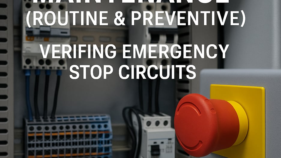 Electrical Maintenance (Routine & Preventive): Verifying Emergency Stop Circuits on Roll Forming Machines