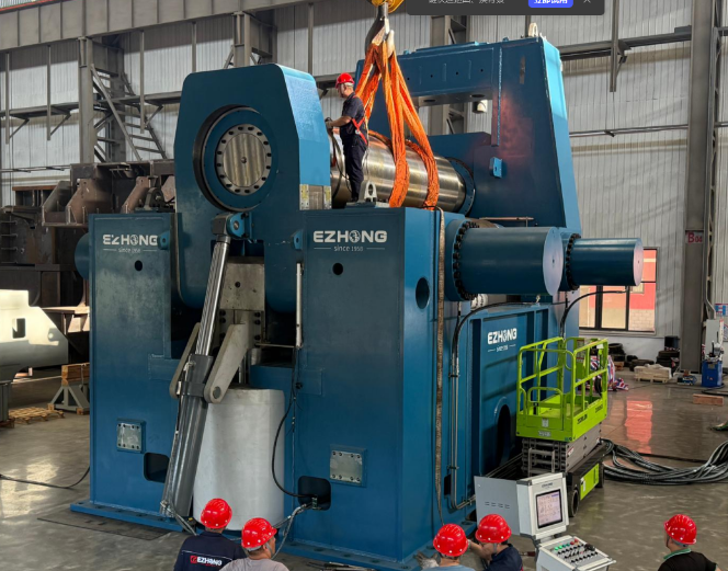 260x4200mm CNC 3-Roll Plate Rolling Machine | EZHONG, Hubei, China
