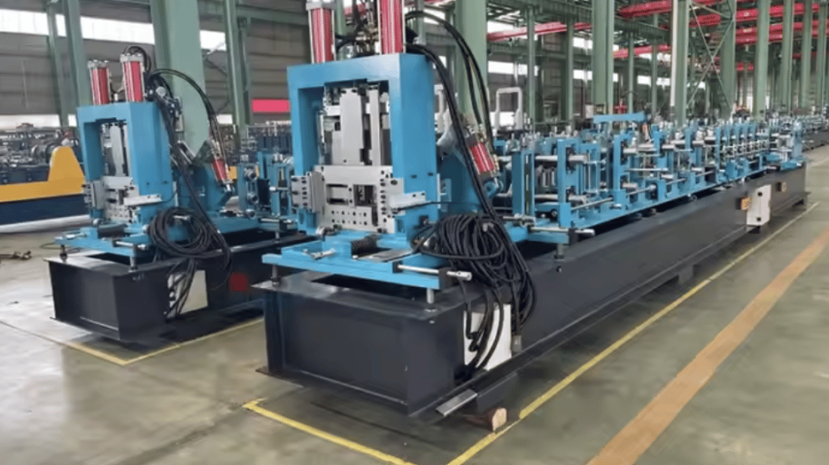 80/120-300 Full Automatic CZ Channel Stud Truck Purlin Profile Roll Forming Machine in China