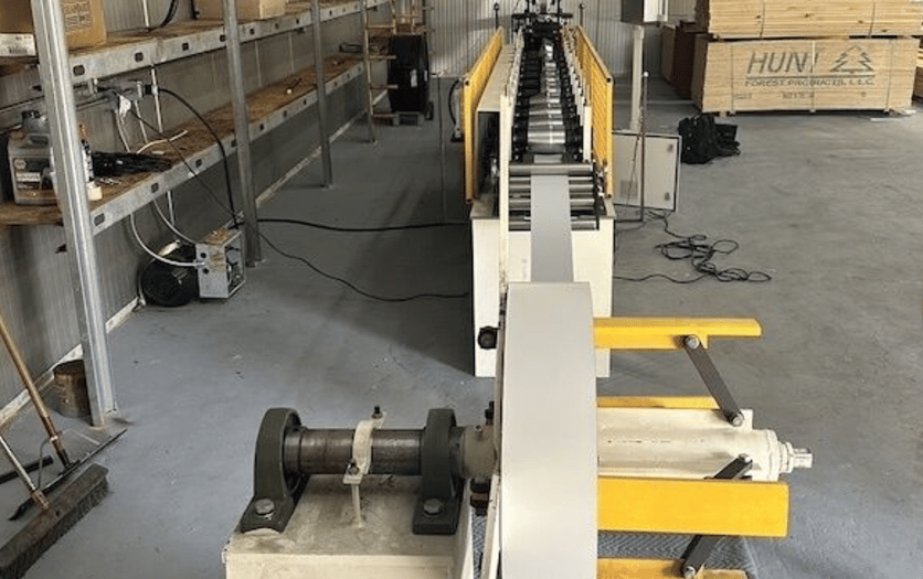 Galvanized Steel Drip Edge Roll Forming Machine in Florida