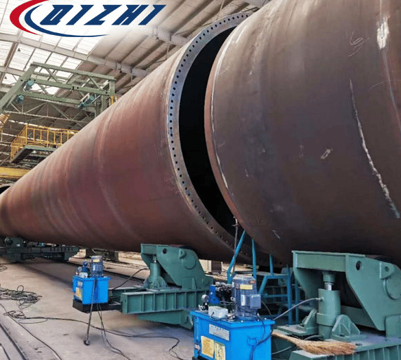 Hydraulic Fitting-Up Rotator for Pressure Vessels & Wind Towers | Qizhi, Nanjing, China