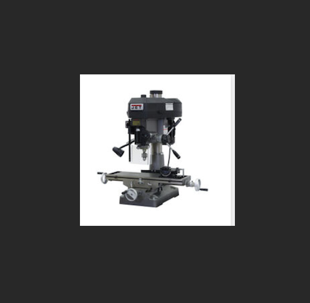 آلة التفريز والحفر JET بسرعة متغيرة، 115V/230V، بقدرة 2 HP وقطر 1/2 بوصة، سلكية، مع عداد رقمي DRO من ACU-RITE 203 – الولايات المتحدة