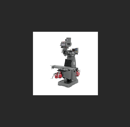 آلة تفريز JET JTM-4VS-1 بجهد 115/230V مع قارئ رقمي DRO ثلاثي المحاور ACU-RITE VUE (على الريشة) مع تغذية آلية للمحاور X وY وZ – الولايات المتحدة الأمريكية