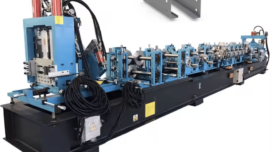 Light Gauge Auto Change Size C Z Steel Profile Metal Channel Roll Forming Purlin Making Machine in China