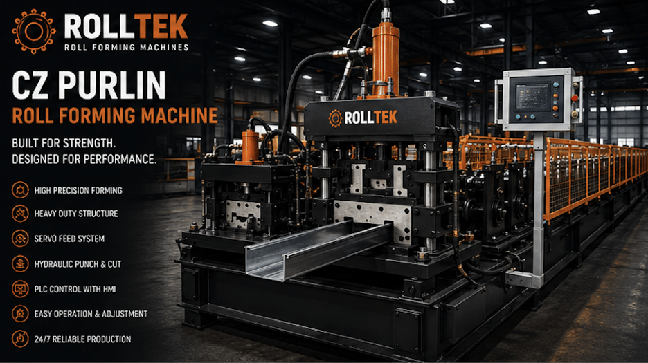Maquina de Perfilagem de Perfil U e C no Brasil | Rolltek RT-CC Series
