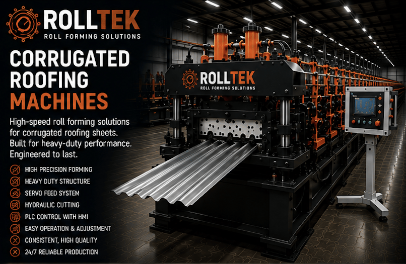 Maquina de Perfilagem para Telha Ondulada no Brasil | Rolltek RT-CR Series