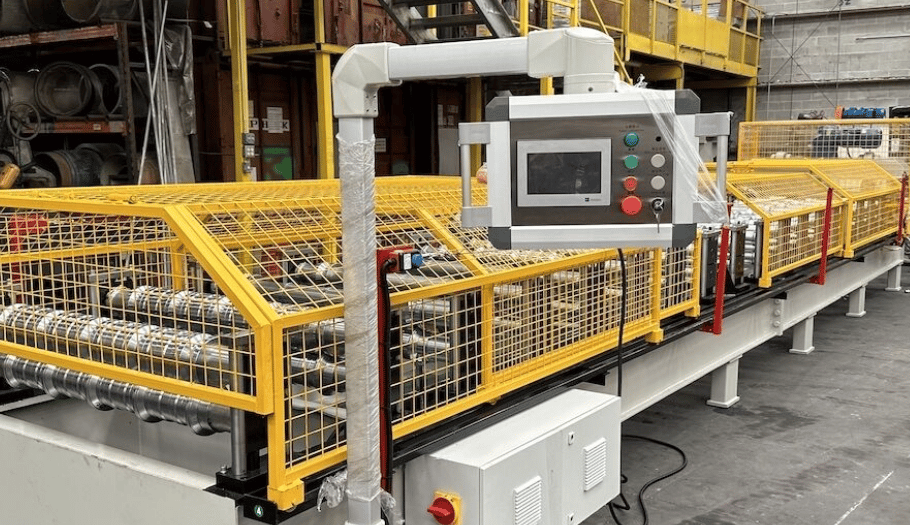 Máquina perfiladora para techos y revestimientos metálicos residenciales y comerciales en Alabama