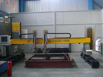Steel Plate Curve Cutting Machine (Bevel Cutting to 70mm, Sector Plates) | Jinfeng, Ningbo, China