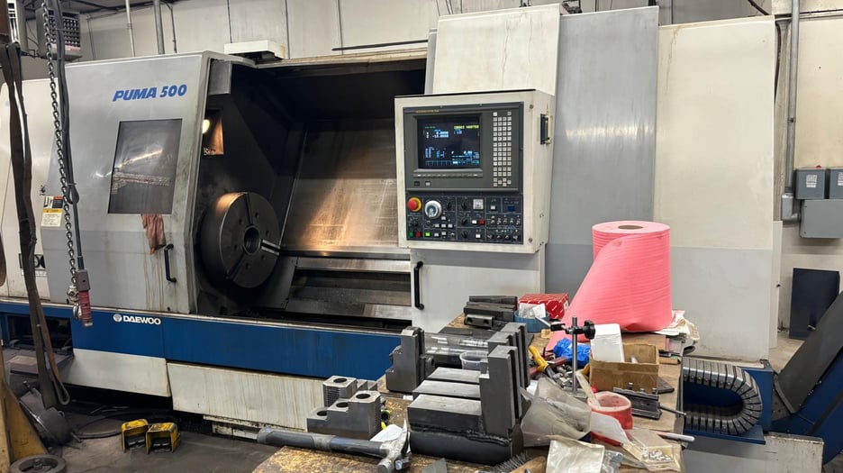 Used Doosan Puma 500 CNC Horizontal Lathe | A.K. Machine Traders, Navi Mumbai, India