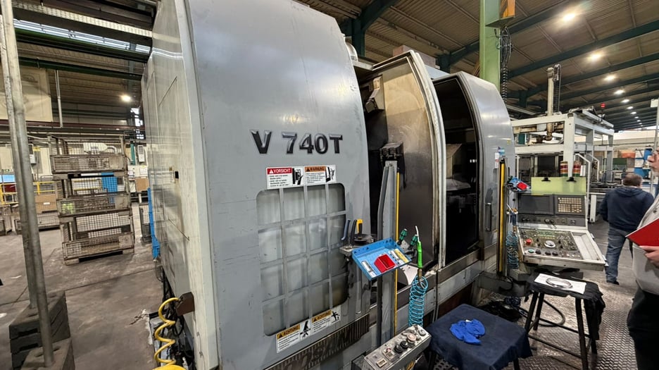 Used Doosan V740T Double CNC Vertical Turret Lathe | A.K. Machine Traders, Navi Mumbai, India