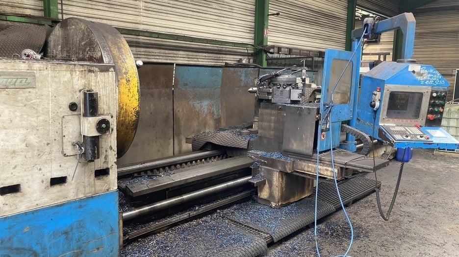 Used ECHEA D1200 CNC Flat Bed Lathe | A.K. Machine Traders, Navi Mumbai, India