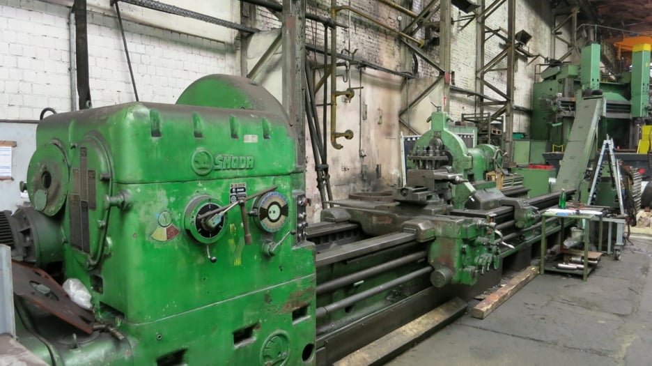 Used Skoda SRM 125×6000 Heavy Duty Lathe | A.K. Machine Traders, Navi Mumbai, India