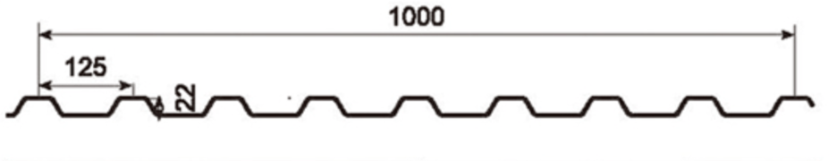 MM-PR-0006 Roofing and Cladding profile drawing