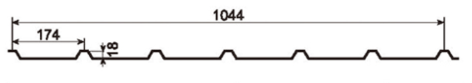MM-PR-0007 Roofing and Cladding profile drawing