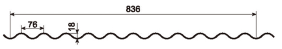 MM-PR-0010 Roofing and Cladding profile drawing