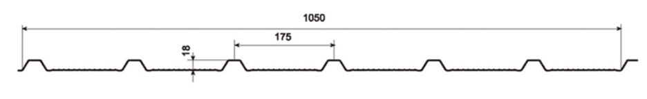 MM-PR-0012 Roofing and Cladding profile drawing