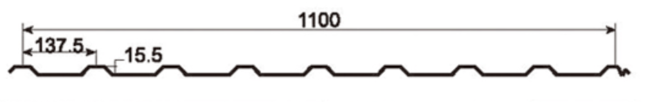MM-PR-0013 Roofing and Cladding profile drawing