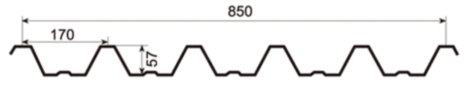 MM-PR-0019 Roofing and Cladding profile drawing