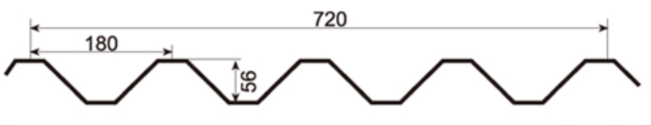MM-PR-0020 Roofing and Cladding profile drawing