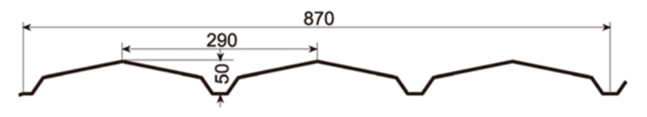 MM-PR-0022 Roofing and Cladding profile drawing