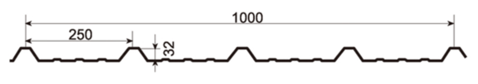 MM-PR-0035 Roofing and Cladding profile drawing