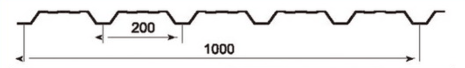 MM-PR-0038 Roofing and Cladding profile drawing