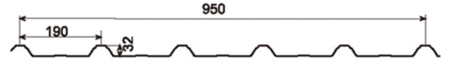 MM-PR-0039 Roofing and Cladding profile drawing