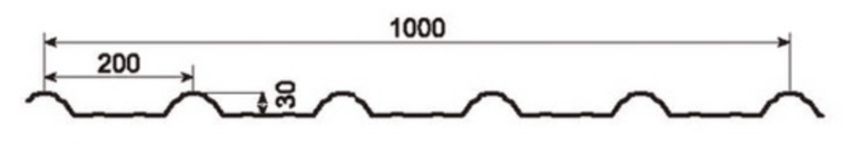 MM-PR-0043 Roofing and Cladding profile drawing