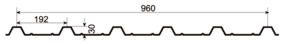 MM-PR-0044 Roofing and Cladding profile drawing