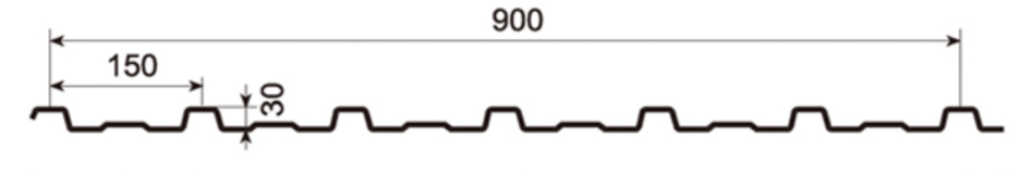 MM-PR-0045 Roofing and Cladding profile drawing